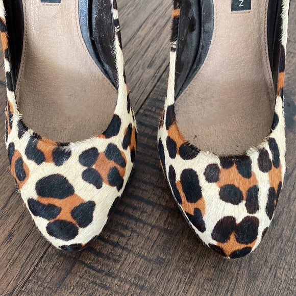 French Connection leopard-print platform heels size 7.5 (U.K. 5) - Picture 9 of 9